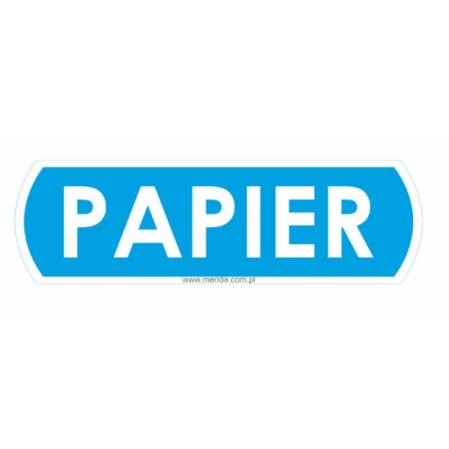 Merida Duza naklejka na kosze do segregacji PAPIER
